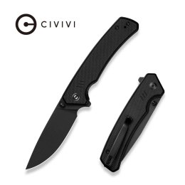 Nóż składany Civivi Merit Black G10, Black Stonewashed 14C28N