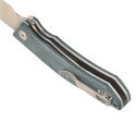 Nóż składany Bestech Cubis Blue Micarta, Stonewashed/Satin D2 (BG42C)