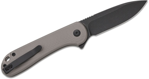 Nóż składany Civivi Button Lock Elementum II Gray Aluminium, Black Stonewashed Nitro-V (C18062PD-1)