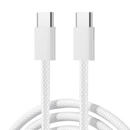 Kabel USB-C do USB-C Joyroom S-A45, 60W, oplot, 1m (biały)