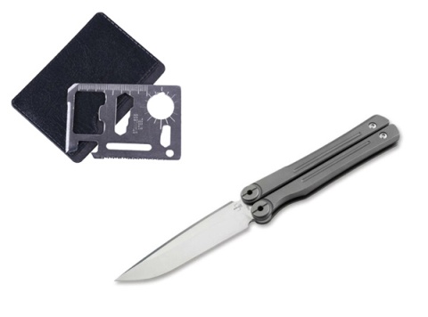 Nóż motylek Boker Plus Faction Nóż Balisong S35VN Tytan