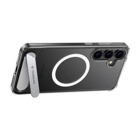 Etui na telefon Torras Pstand Series do Samsung S25 (przezroczyste)