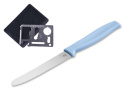 Nóż kuchenny Böker Sandwich Knife Light Blue, 11 cm, ostrze ząbkowane