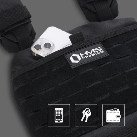 TKO07 TAKTYCZNA KAMIZELKA OBCIĄŻENIOWA REGULOWANA 6.5KG HMS PREMIUM