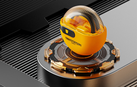 Słuchawki bezprzewodowe typu open ear Transformers TF-T20 (żółte)