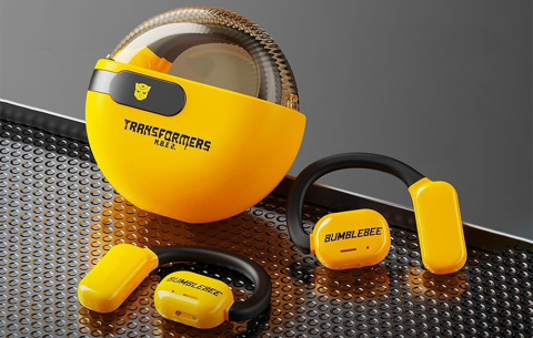 Słuchawki bezprzewodowe typu open ear Transformers TF-T20 (żółte)