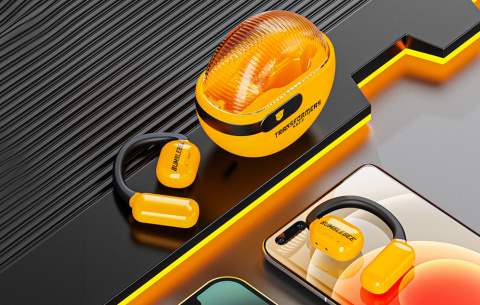 Słuchawki bezprzewodowe typu open ear Transformers TF-T20 (żółte)