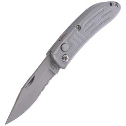 Nóż automatyczny Everts Solingen Predator Grey Aluminium, Satin AISI 420C (501905)