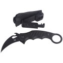 Nóż FOX Karambit Fixed G10 Black, Black Idroglider (FX-598)