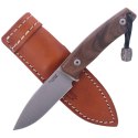 Nóż LionSteel Bushcraft Walnut, Satin Blade