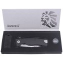 Nóż składany LionSteel ROK Black Aluminium, Satin M390 by Molletta