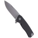 Nóż składany LionSteel ROK Black Aluminium, Satin M390 by Molletta