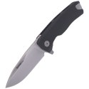 Nóż składany LionSteel ROK Black Aluminium, Satin M390 by Molletta