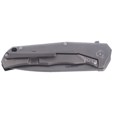 Nóż składany LionSteel T.R.E. G10 Black, Stone Washed Blade (TRE GBK)
