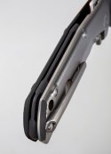 Nóż składany LionSteel T.R.E. G10 Black, Stone Washed Blade (TRE GBK)
