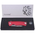 Nóż składany LionSteel ROK Red Aluminium, Satin M390 by Molletta (ROK A RS)