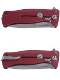 Nóż składany LionSteel SR11A Red Aluminum, Satin Sleipner by Molletta (SR11A RS)