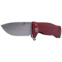 Nóż składany LionSteel SR11A Red Aluminum, Satin Sleipner by Molletta (SR11A RS)