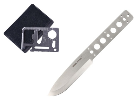 Klinga Real Steel Bushcraft Organic Blank Scandi, Satin 14C28N (37281)