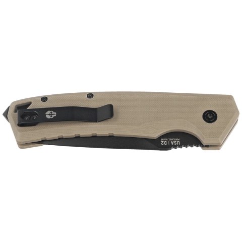 Nóż automatyczny Tekto A3 Delta D/P Desert G10, Black D2