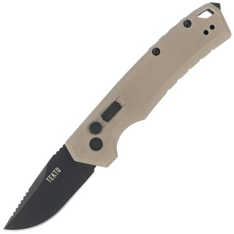 Nóż automatyczny Tekto A3 Delta Mini D/P Desert G10, Black D2