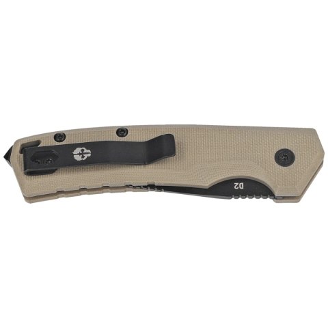 Nóż automatyczny Tekto A3 Delta Mini D/P Desert G10, Black D2