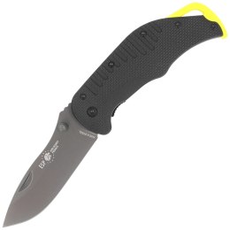 Nóż składany ESP EK-BY-01 Black/Yellow PA66 Polyamide, Titanium Gray PVD AUS-8