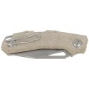 Nóż składany Viper Alfa Green Canvas Micarta, Stonewashed MagnaCut by Simone Tonolli (V6022CG)