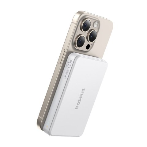 Powerbank magnetyczny Baseus Airpow2 Qi2 10000mAh 22,5W (biały)