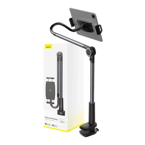 Uchwyt z klipsem Baseus Otaku Life Rotary Pro na telefon/tablet (szary)