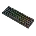 Klawiatura mechaniczna Royal Kludge RK61 RGB, brown switch (czarna) (QWERTY)