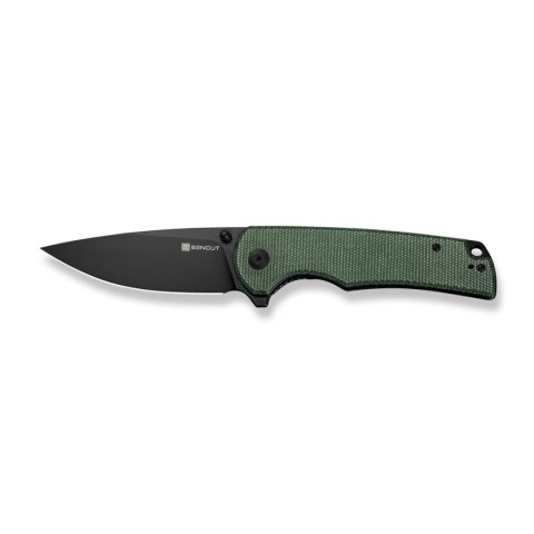 Nóż składany Sencut Praktisk Green Canvas Micarta, Black 9Cr18MoV (S24019-3)