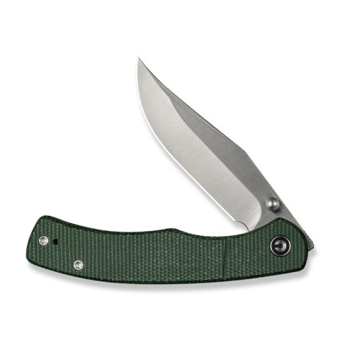 Nóż składany Civivi Clingman Green Canvas Micarta, Satin Nitro-V by Taylor Martin Best Damn EDC (C23065-4)