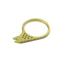 MultiTool Kubey Finger Ring Pry Bar Gold Titanium by Kot Knives (KU410D)
