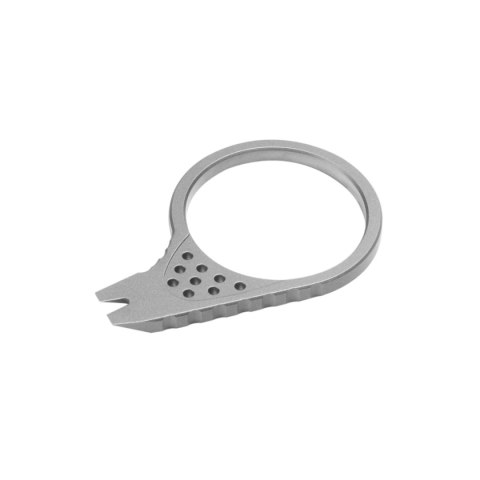 MultiTool Kubey Finger Ring Pry Bar Gray Titanium by Kot Knives (KU410A)