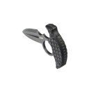 Nóż Kubey Cavy Black G10, Blackwashed 14C28N by MUZI Design (KU403B)