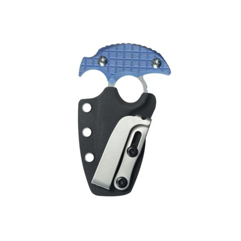 Nóż Kubey Cavy Blue Micarta, Stonewashed 14C28N by MUZI Design (KU403D)