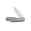 Nóż składany Kubey Verijero Grey Titanium, Satin 14C28N by George Ovchinnikov (KB340A)