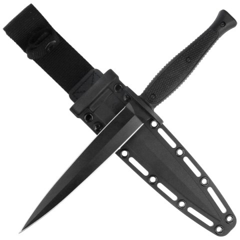 Nóż Spartan Blades George Raider Dagger Black G10, Black SK5 by Les George (SBBL3BK)