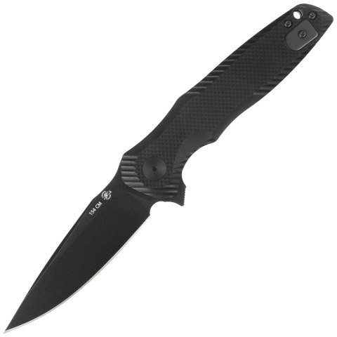 Nóż składany Spartan Blades Poros Black G10, Black TiN CPM 154CM by Curtis Iovito (SFBL11BK)