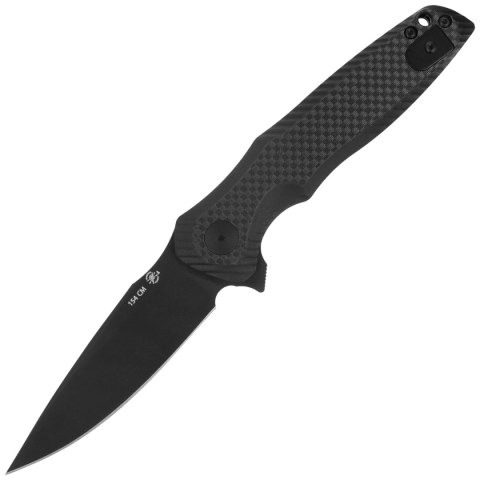 Nóż składany Spartan Blades Poros Black G10/Carbon Fiber, Black TiN CPM 154CM by Curtis Iovito (SFBL11CF)