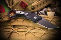 Nóż składany Spartan Blades Ronin Shoto Karambit Black G10, Black TiN CPM 154CM by Tu Lam (SFBL9BK)