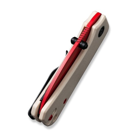 CIVIVI Baby Banter czerwone ostrze, kość słoniowa G10, EDC 5,46 cm