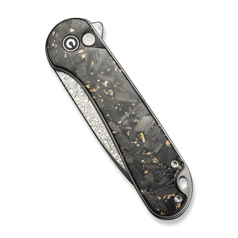 Nóż CIVIVI Button Lock Elementum II Damast CF