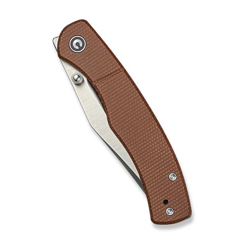 CIVIVI Clingman Micarta Nitro-V Front Flipper 75mm