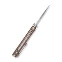CIVIVI Clingman Micarta Nitro-V Front Flipper 75mm