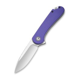 CIVIVI Elementum G10 Fioletowy D2 Flipper 75mm Satin
