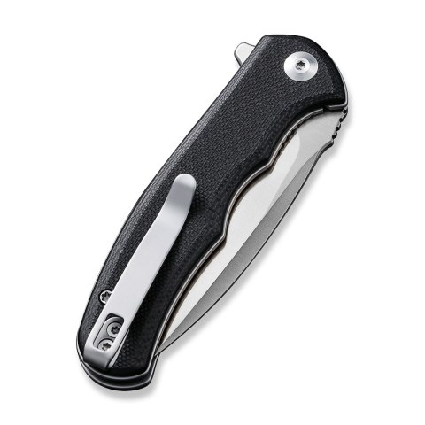 CIVIVI Mini Praxis D2 Satin, G10 Czarny, Liner Lock