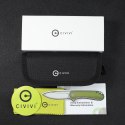 CIVIVI Mini Praxis D2 Satin, G10 Czarny, Liner Lock