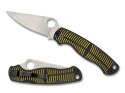 Nóż składany Spyderco Para Military 2 Salt Yellow/Black G10, Satin MagnaCut by Sal, Eric Glesser (C81GBKYLMCP2)